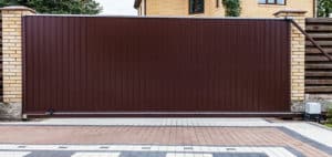 wood sliding gate